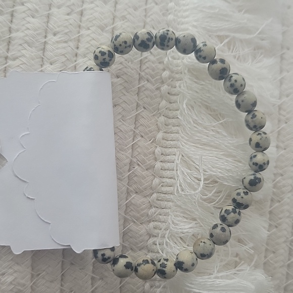 Dalmatian Jasper Bracelet Handmade - Picture 2 of 2